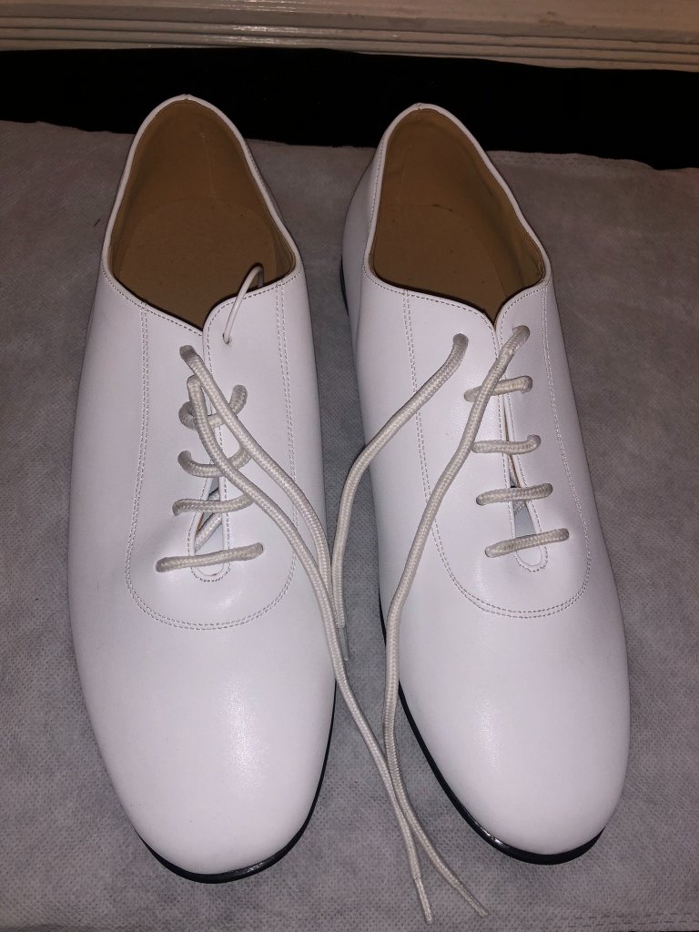 Danceandsway Mens White Dress Oxford Ballroom Dance Shoes Sz 11 Eu 43 — image 7 of 8